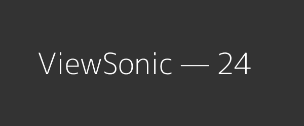 ViewSonic — 24